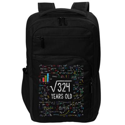 Square Root Of 324 18th Birthday 18 Year Old Gifts Math Bday Impact Tech Backpack