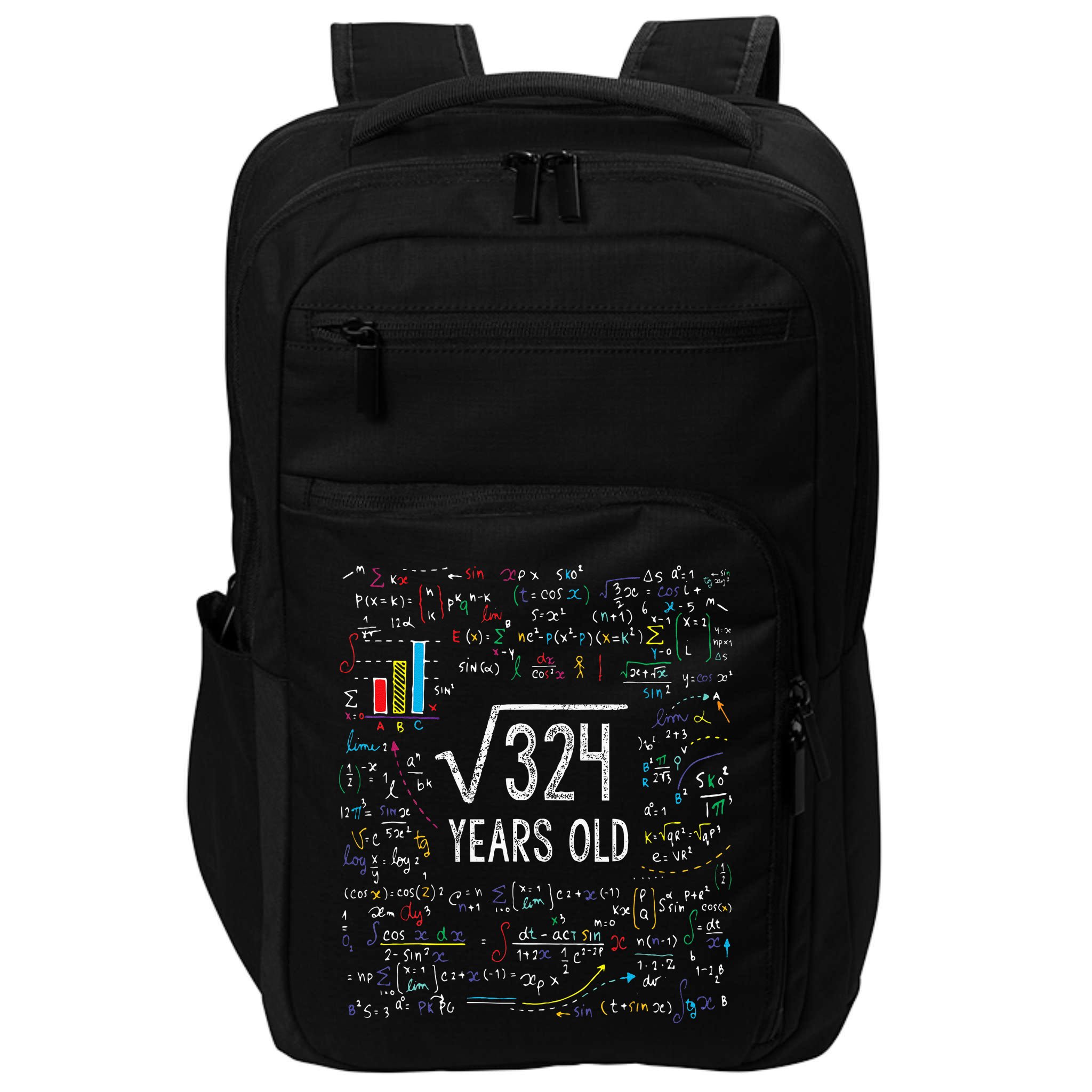 Square Root Of 324 18th Birthday 18 Year Old Gifts Math Bday Impact Tech Backpack