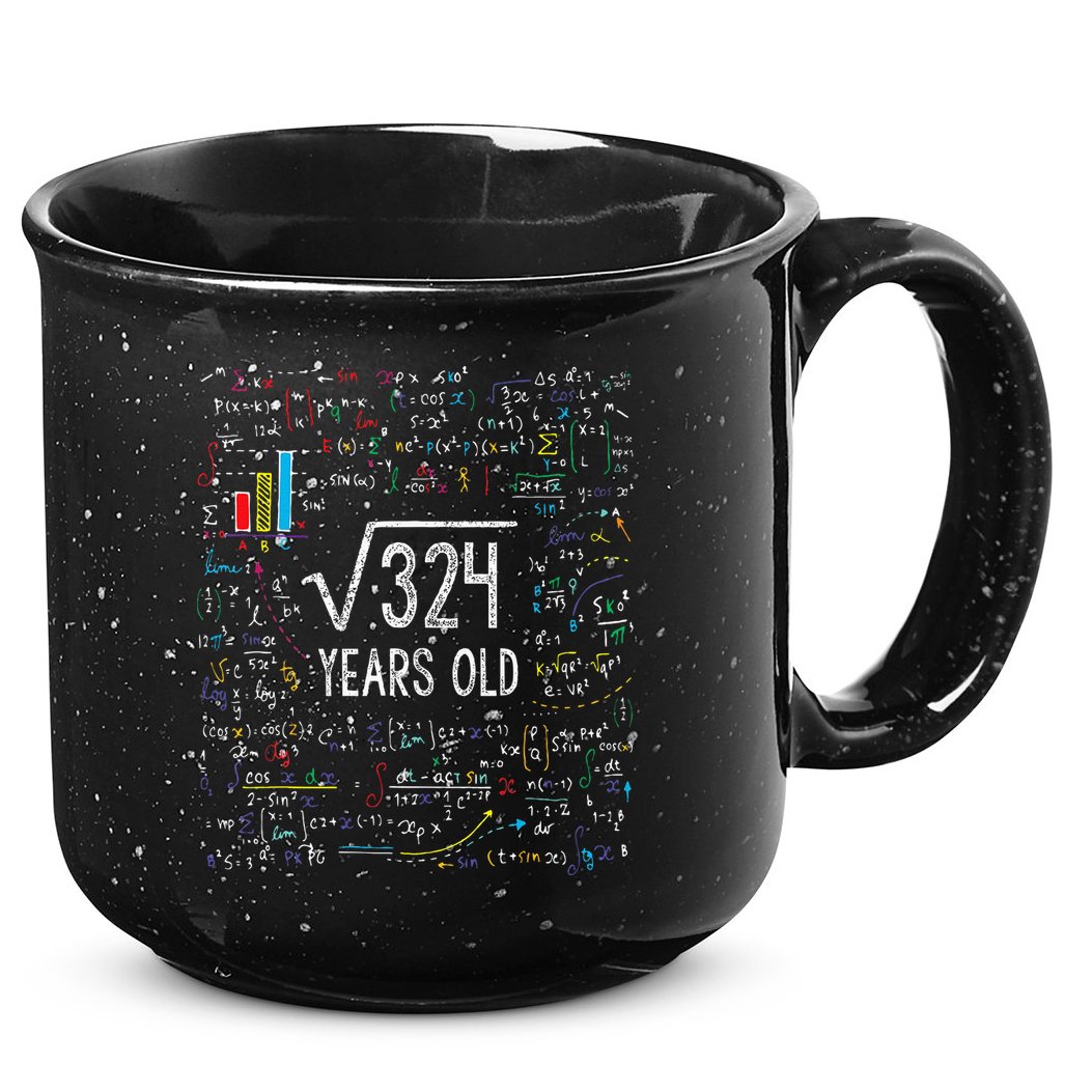 Square Root Of 324 18th Birthday 18 Year Old Gifts Math Bday 15oz Campfire Ceramic Mug