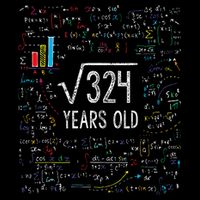 Square Root Of 324 18th Birthday 18 Year Old Gifts Math Bday Flatbill Hat