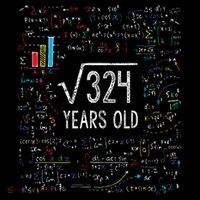 Square Root Of 324 18th Birthday 18 Year Old Gifts Math Bday Womens T-Shirt