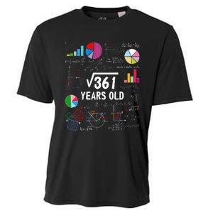 Square Root Of 361 19th Birthday 19 Year Old Math Nerd Cooling Performance Crew T-Shirt