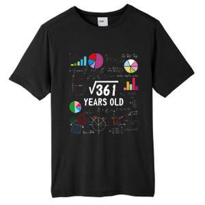 Square Root Of 361 19th Birthday 19 Year Old Math Nerd Tall Fusion ChromaSoft Performance T-Shirt