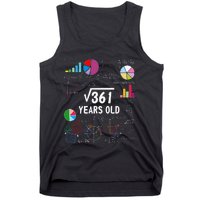 Square Root Of 361 19th Birthday 19 Year Old Math Nerd Tank Top