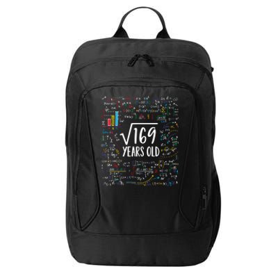 Square Root Of 169 13th Birthday Gift 13 Year Old Gifts Math Bday Gift City Backpack