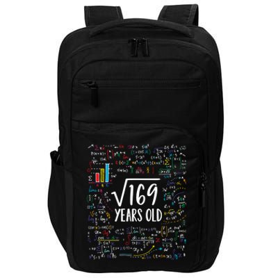 Square Root Of 169 13th Birthday Gift 13 Year Old Gifts Math Bday Gift Impact Tech Backpack