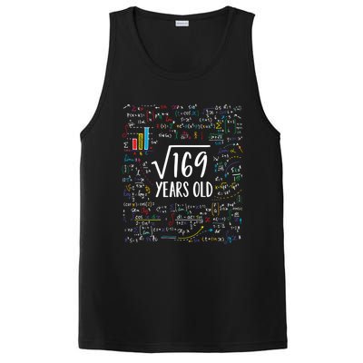 Square Root Of 169 13th Birthday Gift 13 Year Old Gifts Math Bday Gift PosiCharge Competitor Tank