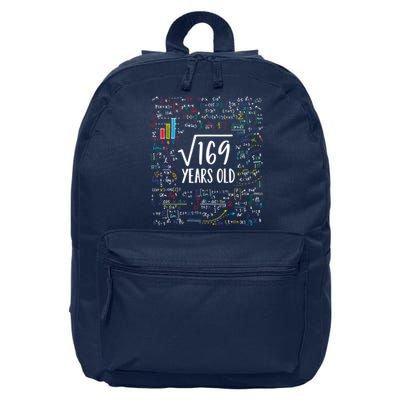 Square Root Of 169 13th Birthday Gift 13 Year Old Gifts Math Bday Gift 16 in Basic Backpack