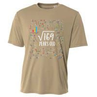 Square Root Of 169 13th Birthday Gift 13 Year Old Gifts Math Bday Gift Cooling Performance Crew T-Shirt