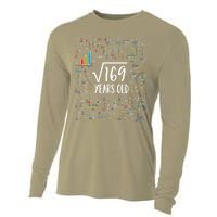 Square Root Of 169 13th Birthday Gift 13 Year Old Gifts Math Bday Gift Cooling Performance Long Sleeve Crew