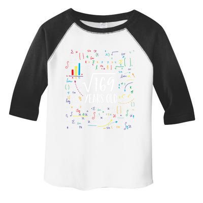 Square Root Of 169 13th Birthday Gift 13 Year Old Gifts Math Bday Gift Toddler Fine Jersey T-Shirt