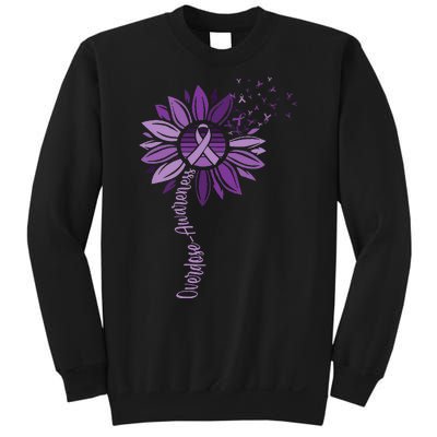 Sunflower Ribbons Overdose Awareness Sweatshirt