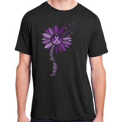 Sunflower Ribbons Overdose Awareness Adult ChromaSoft Performance T-Shirt