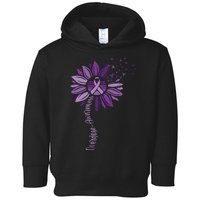 Sunflower Ribbons Overdose Awareness Toddler Hoodie