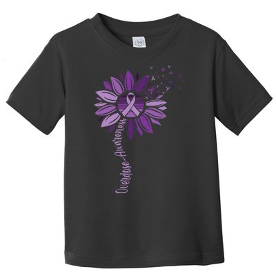 Sunflower Ribbons Overdose Awareness Toddler T-Shirt