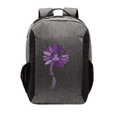 Sunflower Ribbons Overdose Awareness Vector Backpack