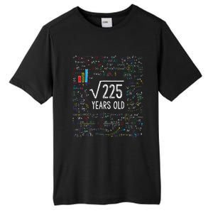 Square Root Of 225 15th Birthday 15 Year Old Gifts Math Bday Tall Fusion ChromaSoft Performance T-Shirt