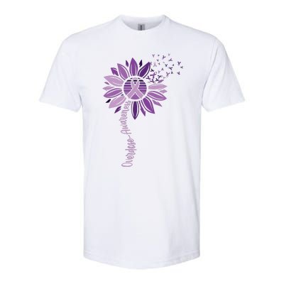 Sunflower Ribbons Overdose Awareness Softstyle CVC T-Shirt