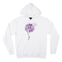 Sunflower Ribbons Overdose Awareness Hoodie