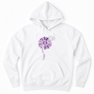 Sunflower Ribbons Overdose Awareness Hoodie