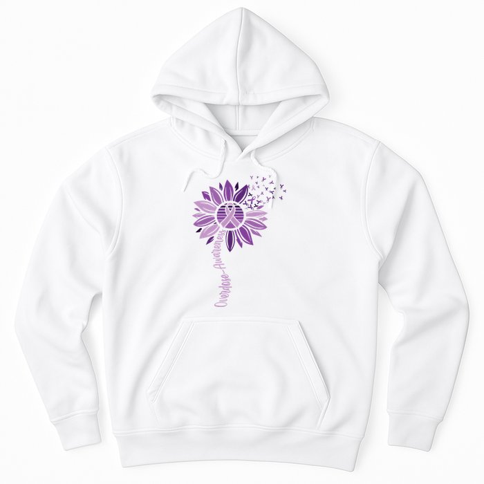 Sunflower Ribbons Overdose Awareness Hoodie