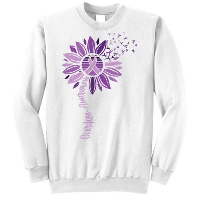 Sunflower Ribbons Overdose Awareness Sweatshirt