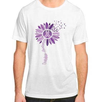 Sunflower Ribbons Overdose Awareness Adult ChromaSoft Performance T-Shirt