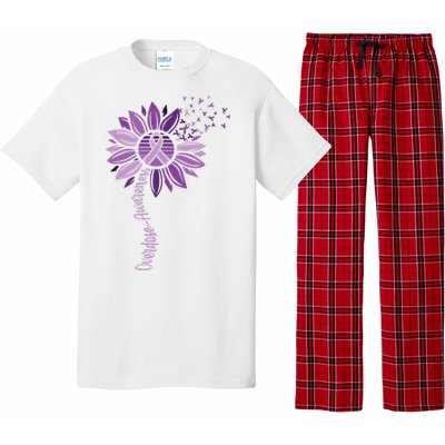 Sunflower Ribbons Overdose Awareness Pajama Set