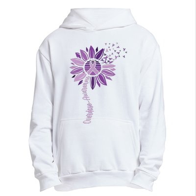 Sunflower Ribbons Overdose Awareness Urban Pullover Hoodie