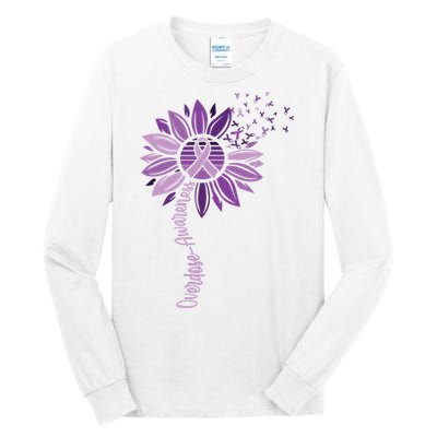 Sunflower Ribbons Overdose Awareness Tall Long Sleeve T-Shirt