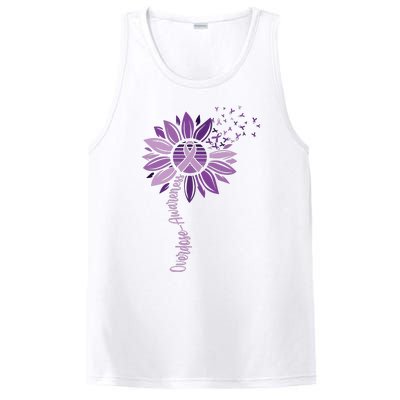 Sunflower Ribbons Overdose Awareness PosiCharge Competitor Tank