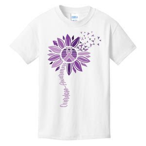 Sunflower Ribbons Overdose Awareness Kids T-Shirt