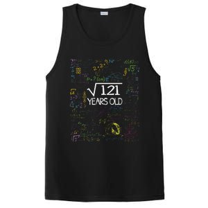 Square Root Of 121 11th Birthday 11 Year Old Funny Nerd Math PosiCharge Competitor Tank