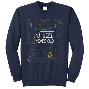 Square Root Of 121 11th Birthday 11 Year Old Funny Nerd Math Sweatshirt