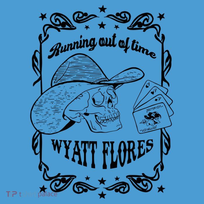 Skull Running Out Of Time Wyatt Flores Tie Dye Hoodie