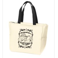 Skull Running Out Of Time Wyatt Flores Zip Tote Bag