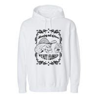 Skull Running Out Of Time Wyatt Flores Garment-Dyed Fleece Hoodie