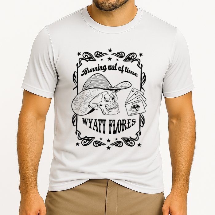 Skull Running Out Of Time Wyatt Flores Performance Shirt