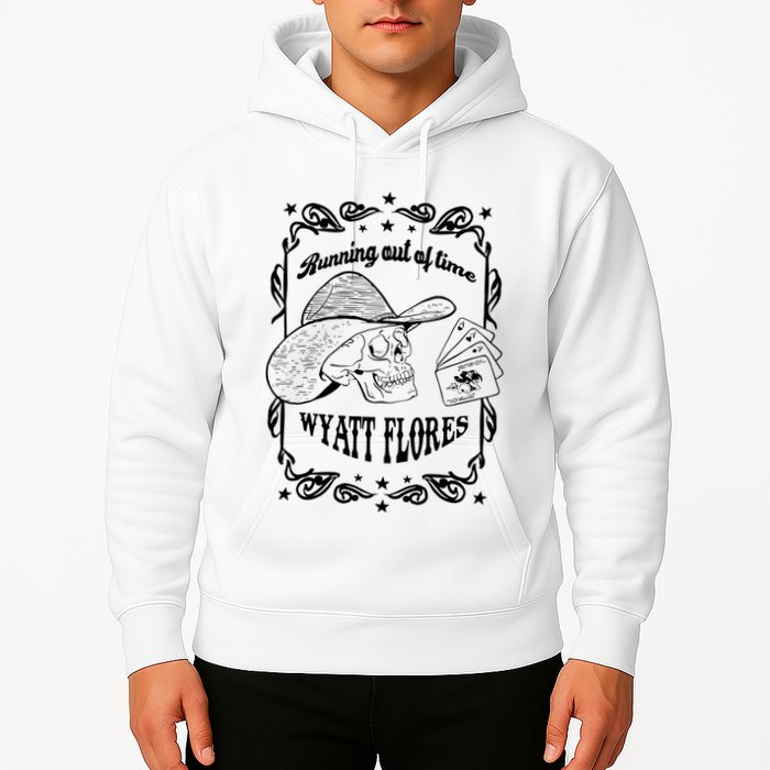 Skull Running Out Of Time Wyatt Flores Hoodie