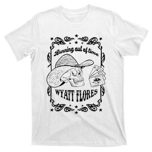 Skull Running Out Of Time Wyatt Flores T-Shirt