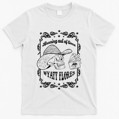 Skull Running Out Of Time Wyatt Flores T-Shirt