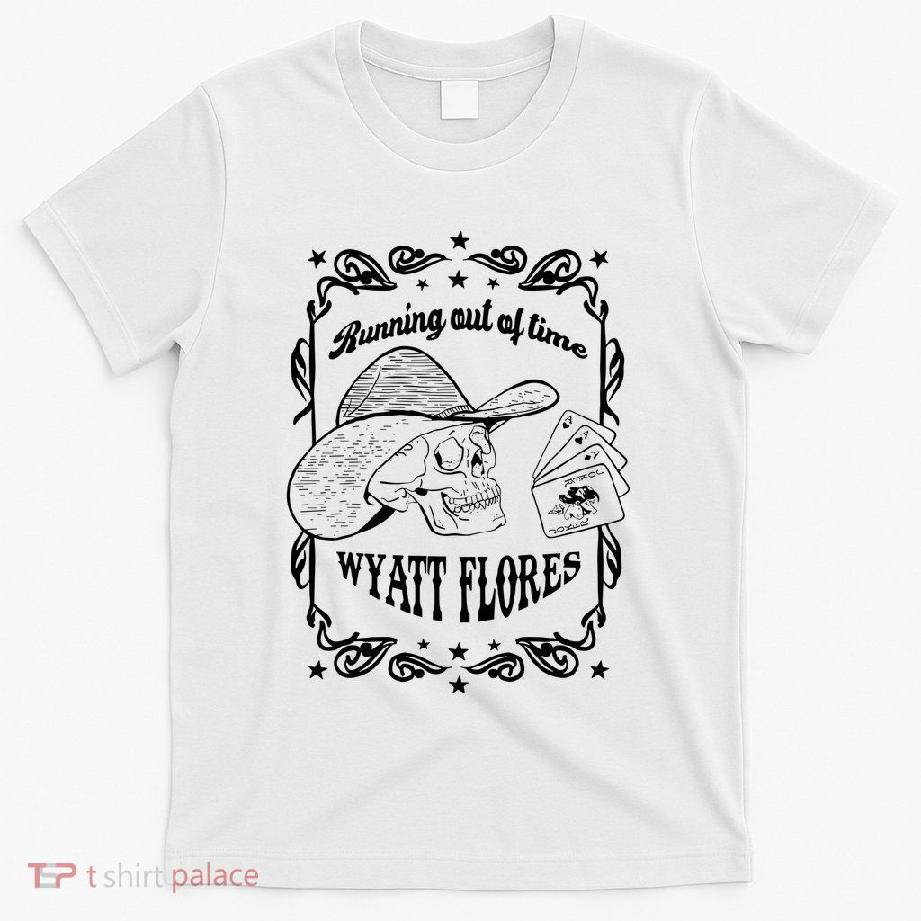 Skull Running Out Of Time Wyatt Flores T-Shirt