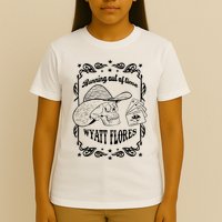 Skull Running Out Of Time Wyatt Flores T-Shirt
