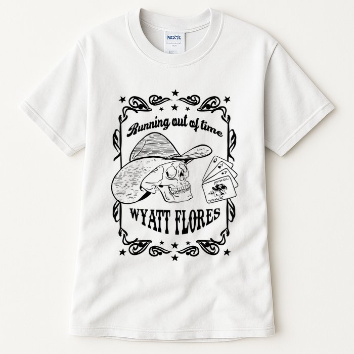 Skull Running Out Of Time Wyatt Flores Tall T-Shirt