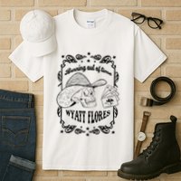 Skull Running Out Of Time Wyatt Flores Tall T-Shirt