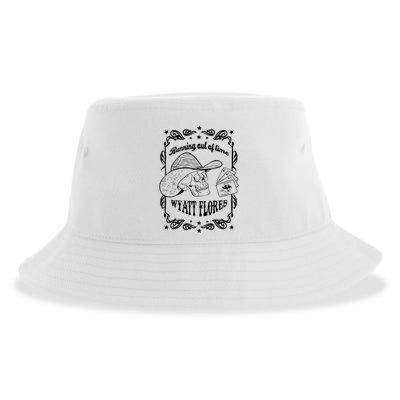 Skull Running Out Of Time Wyatt Flores Sustainable Bucket Hat