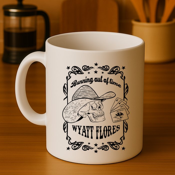Skull Running Out Of Time Wyatt Flores Mug