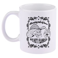 Skull Running Out Of Time Wyatt Flores 11oz C Handle Ceramic Mug