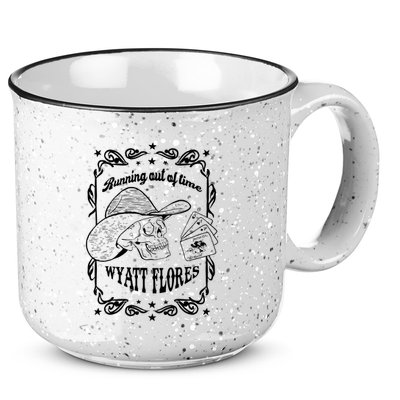 Skull Running Out Of Time Wyatt Flores 15oz Campfire Ceramic Mug