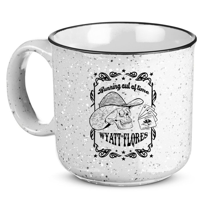 Skull Running Out Of Time Wyatt Flores 15oz Campfire Ceramic Mug